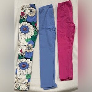 GAP Kids Leggings Trio - Floral, Blue, and Pink